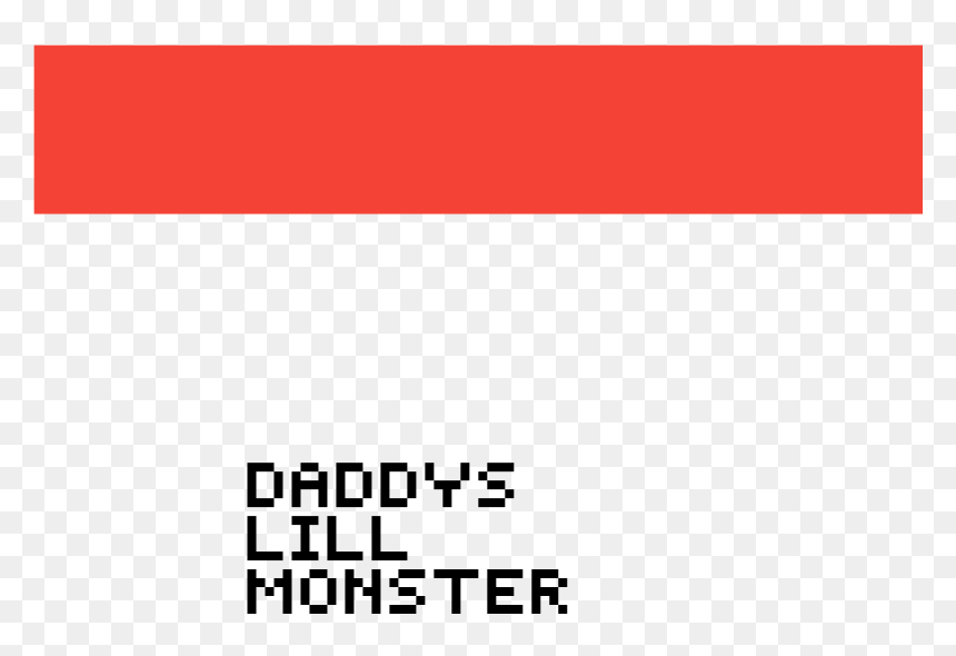Transparent Daddy"s Lil Monster Png - Pegboard Nerds, Png Download - daddy's little monster png