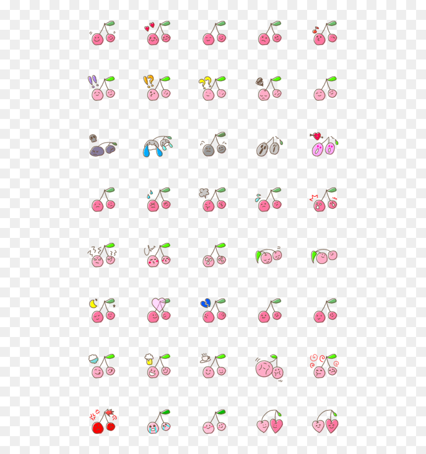 Doodle Pig, HD Png Download - cherry emoji png