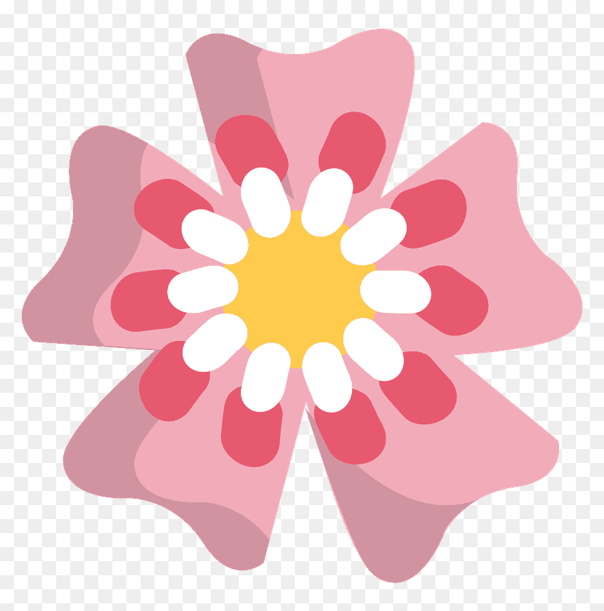 Cherry Blossom Emoji Clipart - Illustration, HD Png Download - cherry emoji png