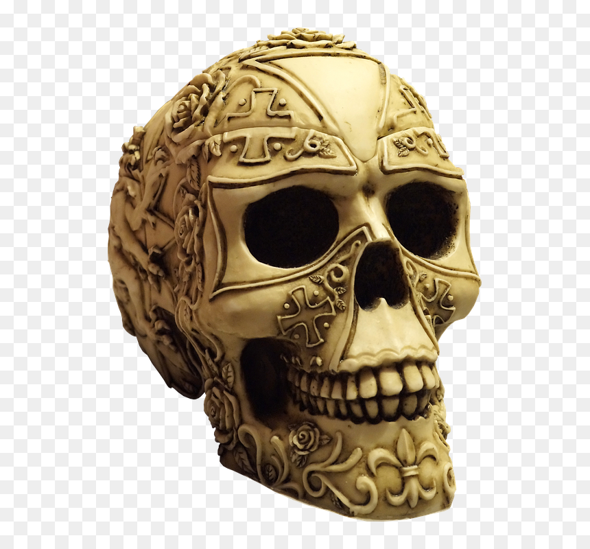 Skull, HD Png Download - caveira png