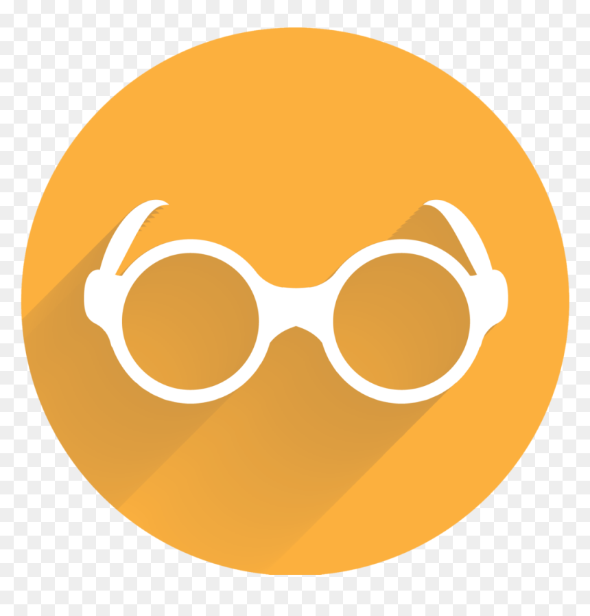 Yelllow-glasses - Illustration, HD Png Download - circle glasses png