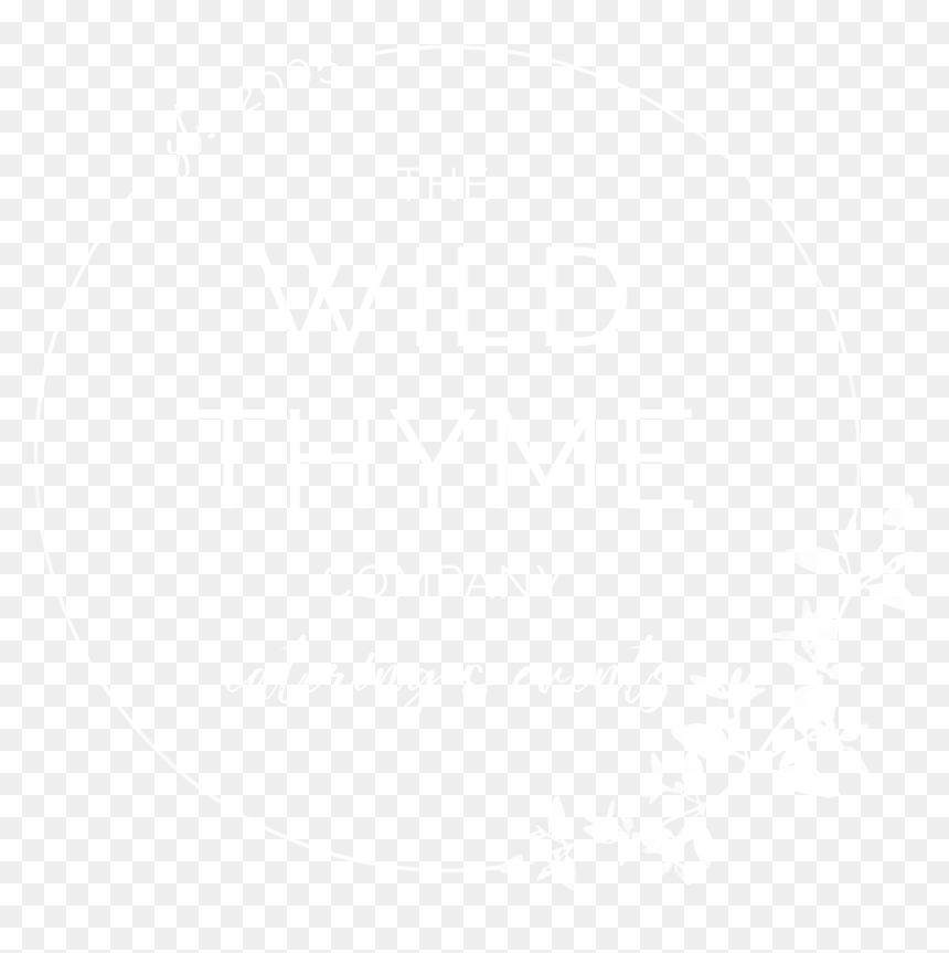 Wild Thyme Company Logo - Johns Hopkins Logo White, HD Png Download - thyme png