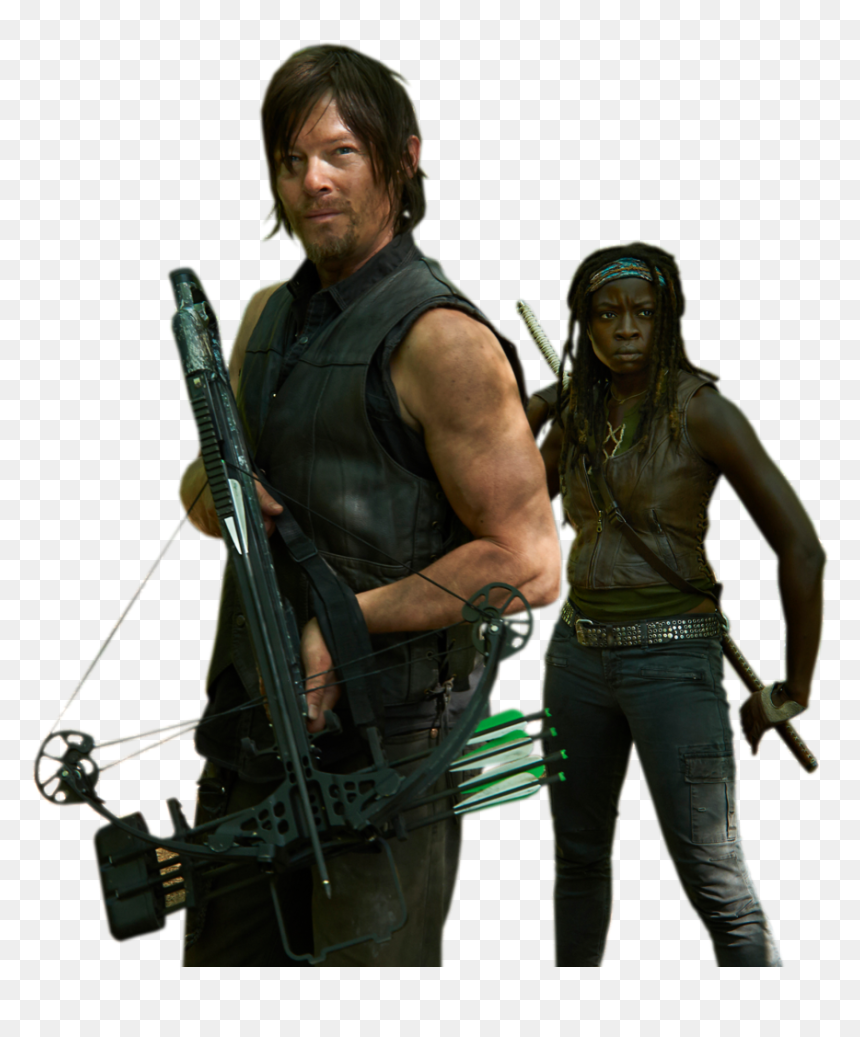 Walking Dead Rick Daryl Png, Transparent Png - norman reedus png