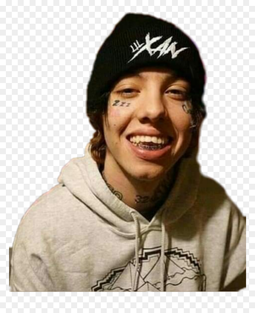 #lilxan #png #edit #smile #trap - Beanie, Transparent Png - lil xan png