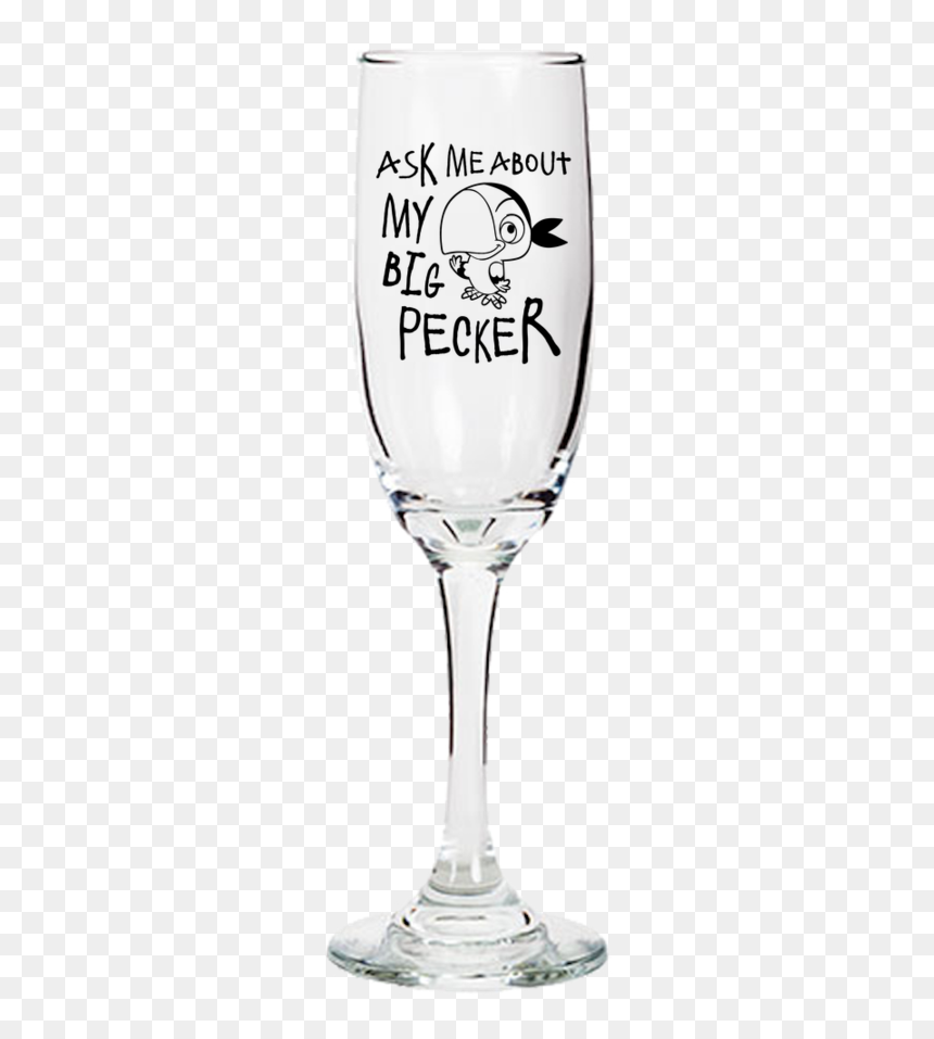 Ask Me About My Big Pecker - Happy Anniversary Flute Ideas, HD Png Download - champagne flute png