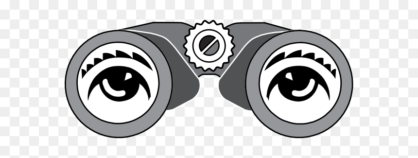 Binoculars With Eyes, HD Png Download - binoculars icon png