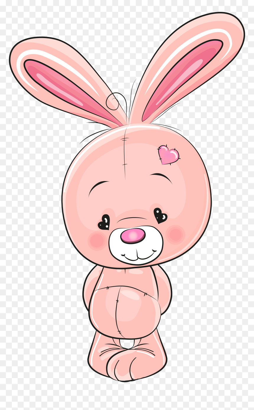 Pink Cute Bunny Clipart - Png Clipart Cute, Transparent Png - bunny.png