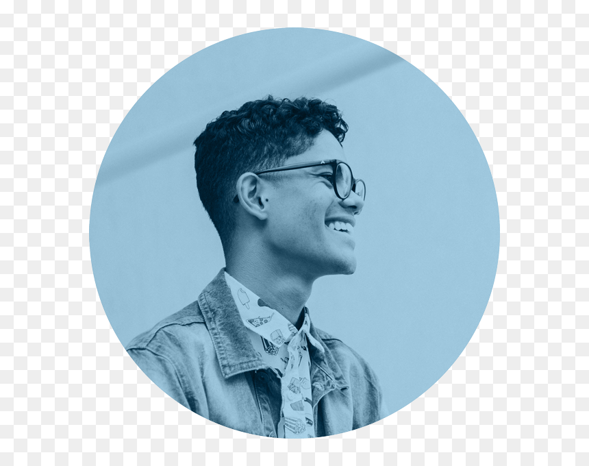 Blue - Haylou Gt1 On Ear, HD Png Download - glasses .png