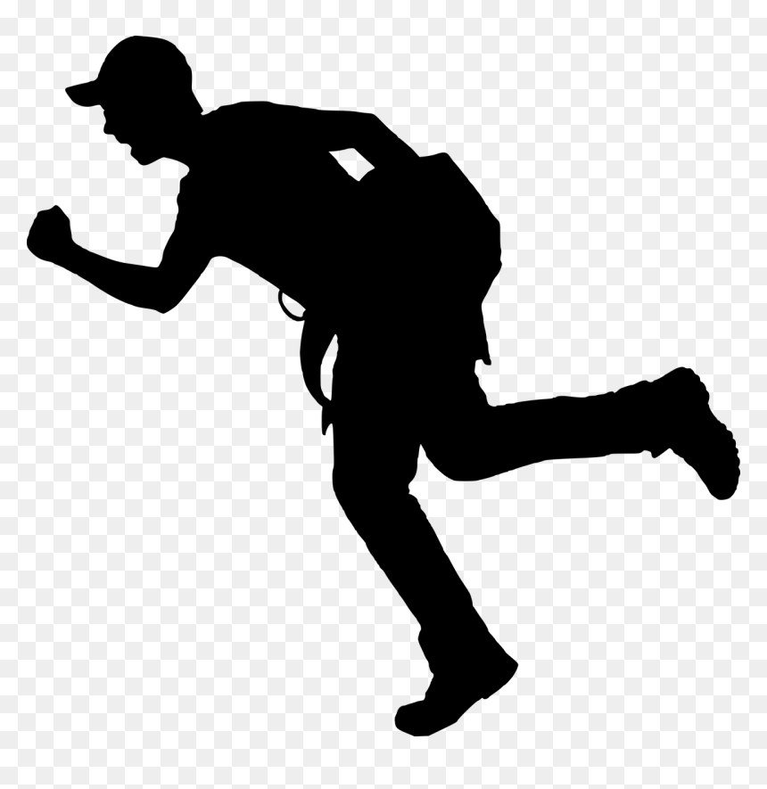 Delivery Man Silhouette Png, Transparent Png - delivery man png