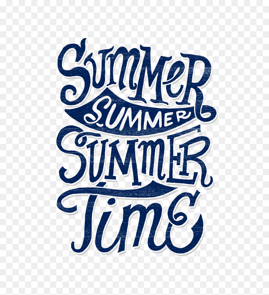 Summertime Png Clipart - Calligraphy, Transparent Png - summer time png