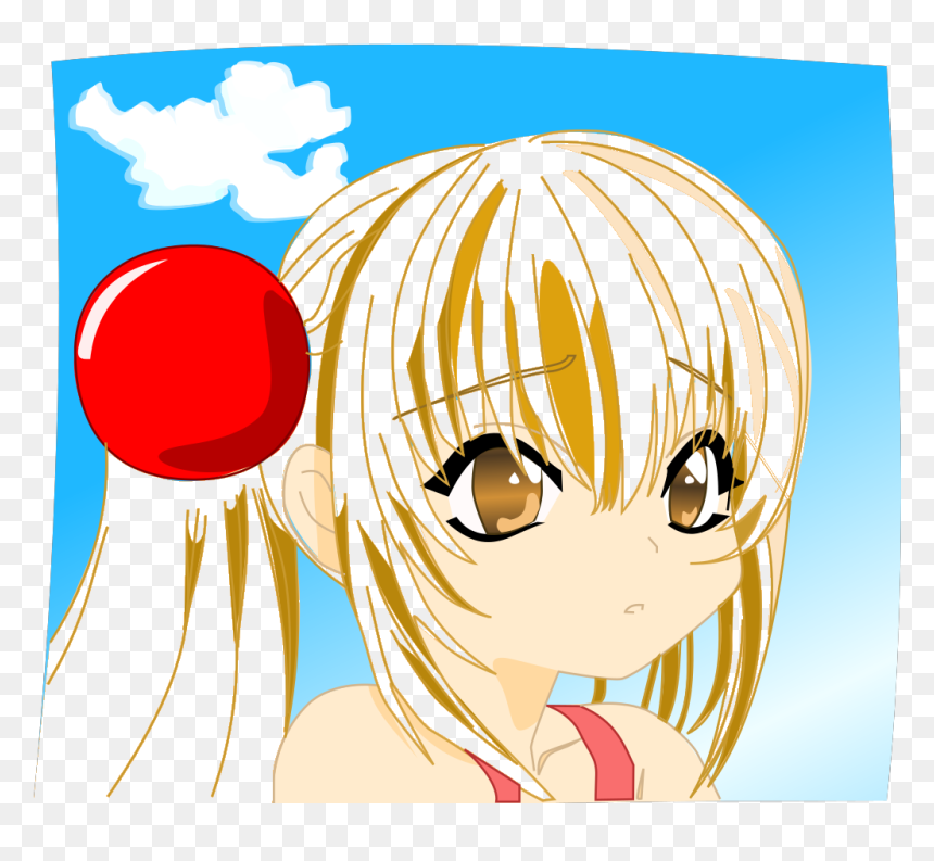 Blonde Girl Anime Svg Clip Arts - Manga Chica Rubia, HD Png Download - anime .png