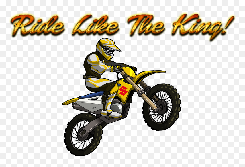 Ride Like The King Png Background - Motocross Clipart Png, Transparent Png - king.png