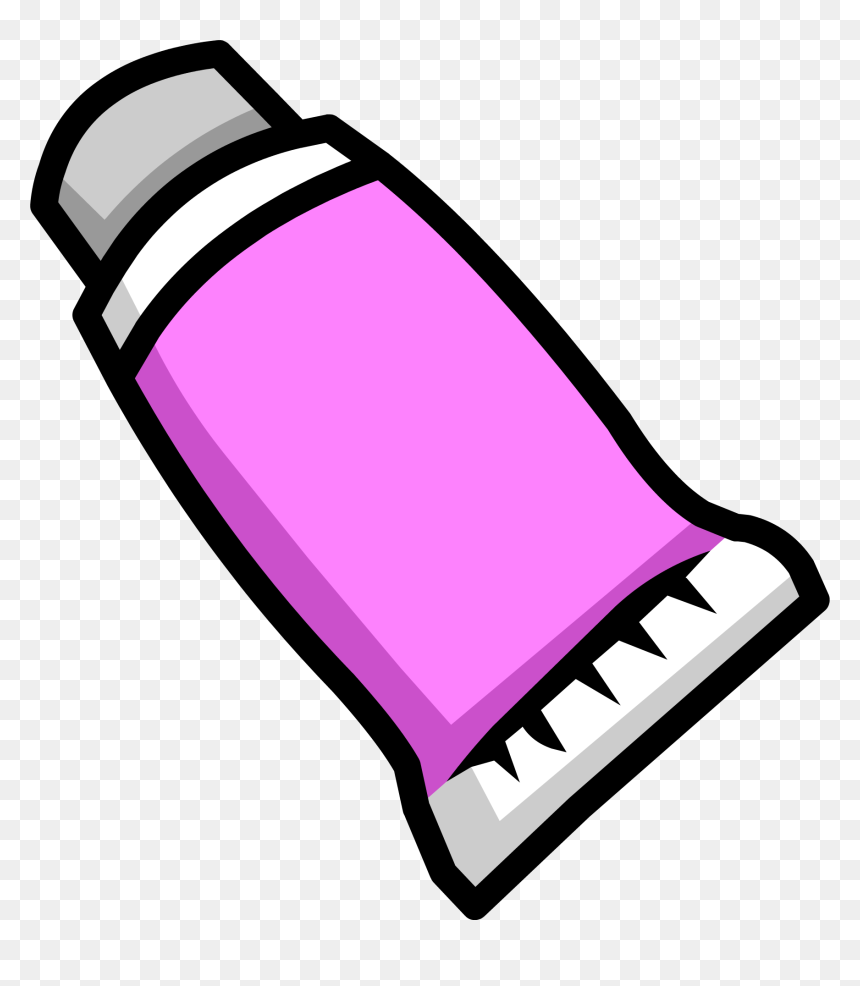 Pink Face Paint Icon - Red Face Paint Club Penguin, HD Png Download - pink paint png