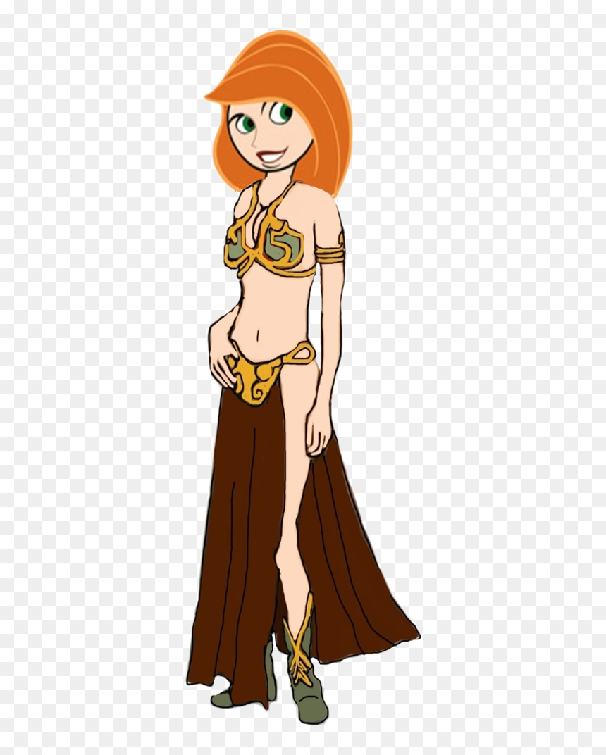 Leia Drawing 20 Minute - Cinderella In Bikini, HD Png Download - kim possible png