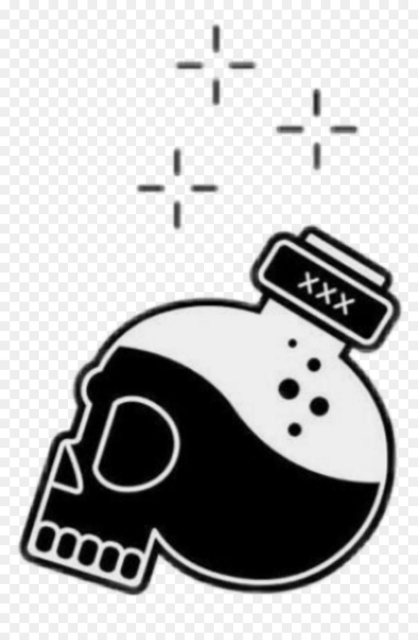 #caveira #aesthetic #aesthetictumblr #tumblr #veneno - Illustration, HD Png Download - caveira png