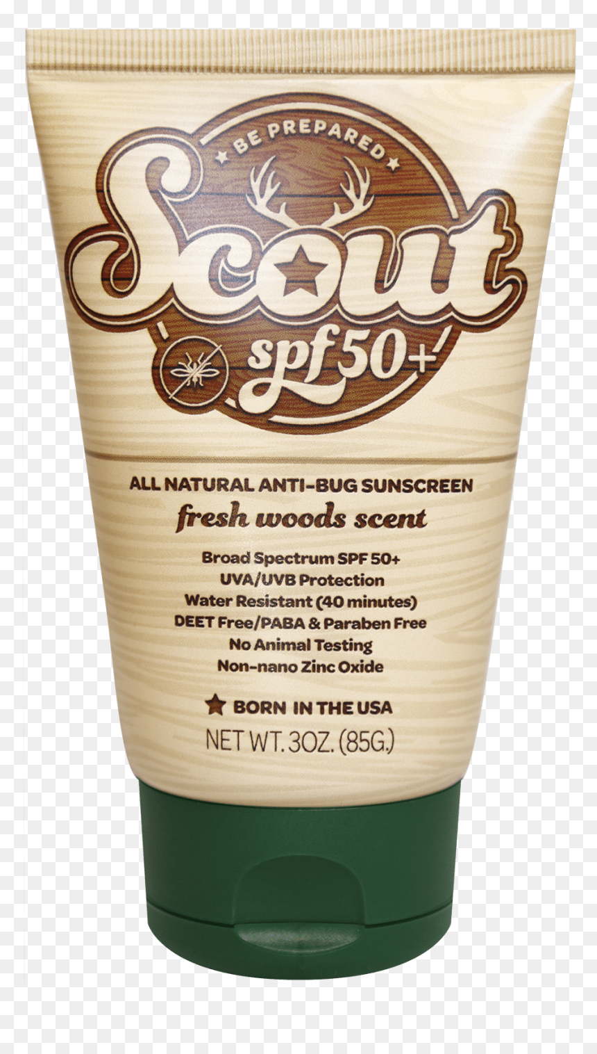 Scout Spf 50 All Natural Sunscreen With All Natural - Cosmetics, HD Png Download - all natural png