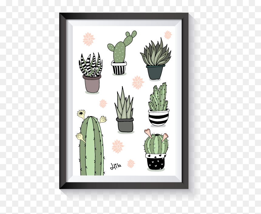 Drawing Cactus Pinterest - Illustration, HD Png Download - cactus drawing png