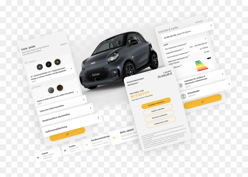 One Look & Feel For Smart - City Car, HD Png Download - smart car png