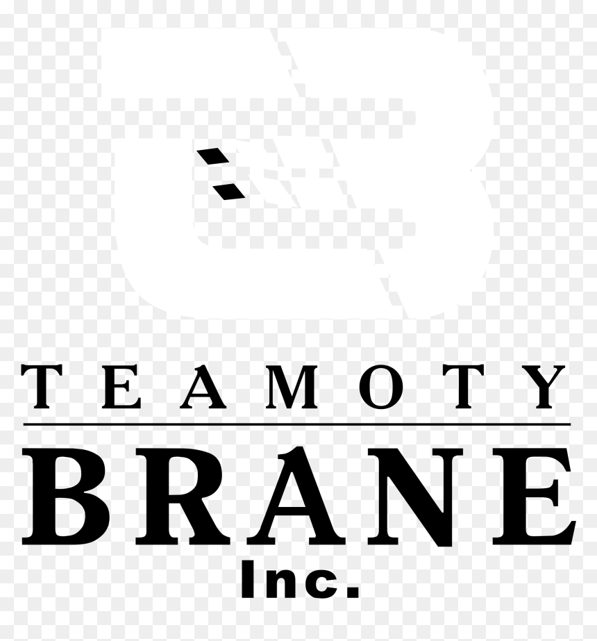 Teamoty Brain Logo Black And White - Poster, HD Png Download - all natural png