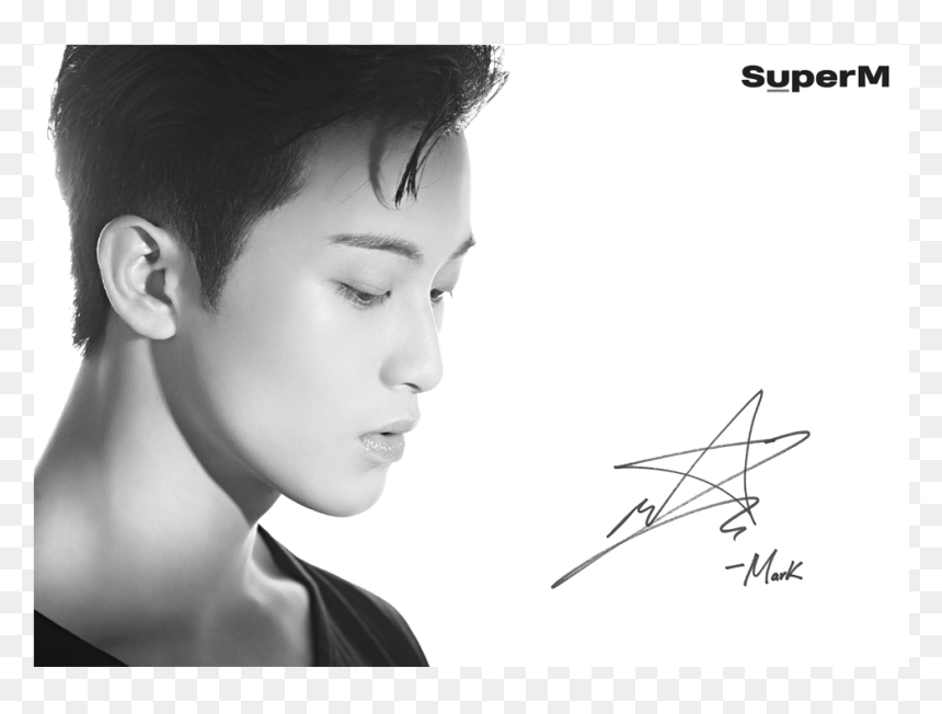 Mark Signed Poster Superm, HD Png Download - taemin png