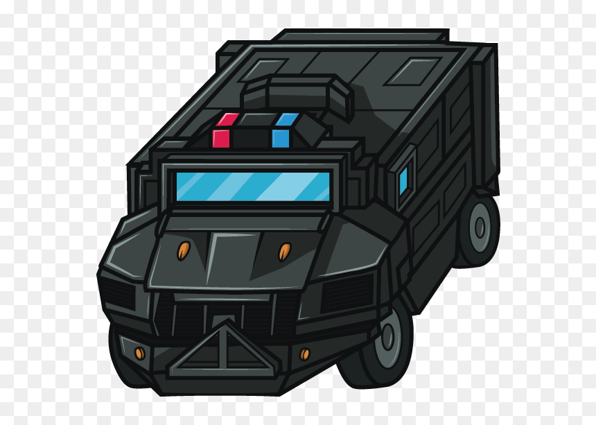 A Swat Team Truck Vector Done For A Client"s App Game - Trailer Truck, HD Png Download - swat team png