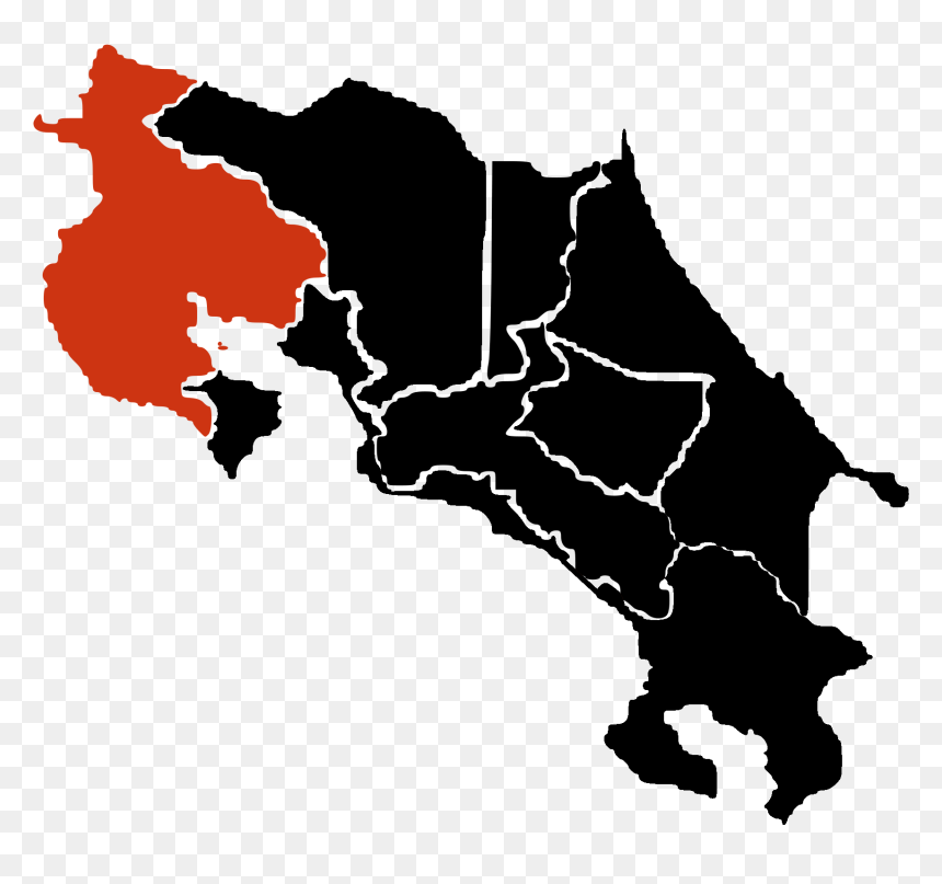 A Infection Map Costa Rica , Png Download - Costa Rica Mapa Vector, Transparent Png - infection png