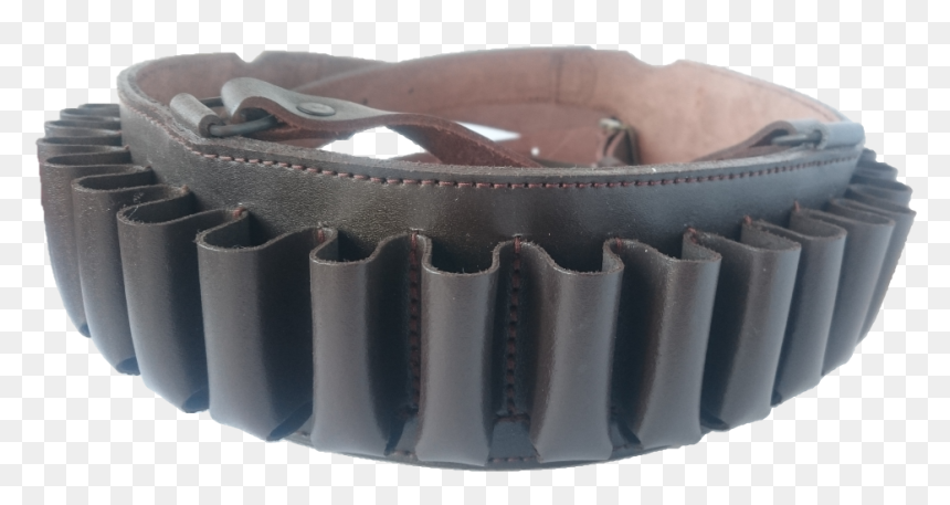Natural Leather Belt With Ammo Case - Leather, HD Png Download - ammo belt png