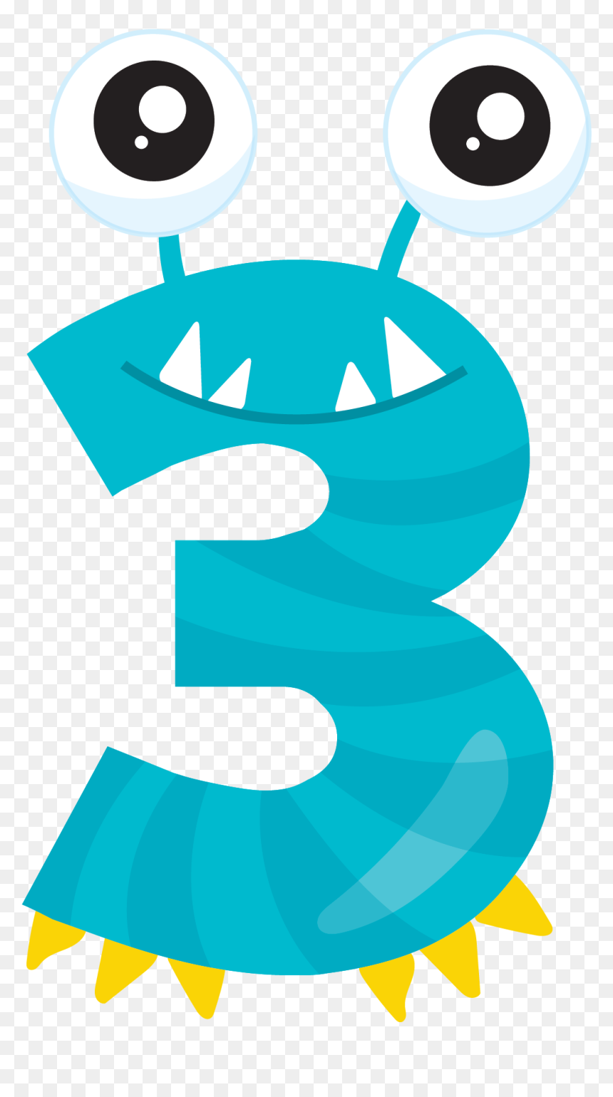 Qualities Of 3 Year Olds In Little Space - Silly Monster Numbers, HD Png Download - daddy's little monster png