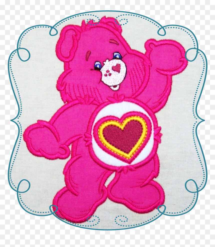 Care Bears Applique Machine Embroidery Design Pattern-instant - Care Bear Silhouette, HD Png Download - glitter swirl png