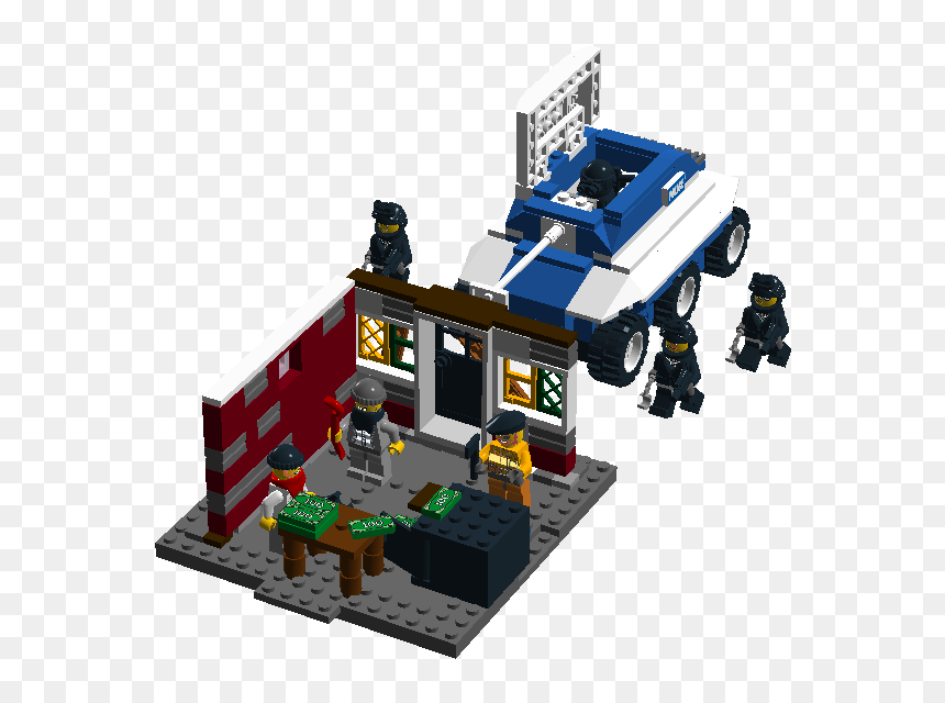 Swat Team Vs Bandits , Png Download - Lego Swat Team Breaking Down, Transparent Png - swat team png