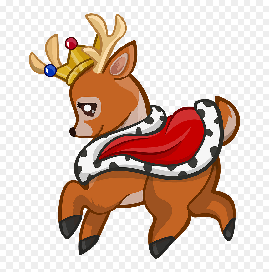 Royal Deer Clipart - Распечатать Раскраски Дикие Животные, HD Png Download - deer clipart png