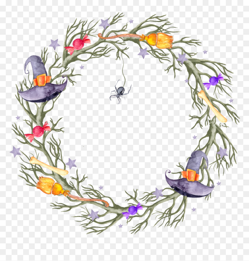 Watercolor Painting, Hd Png Download - Wreath, Transparent Png - watercolor flower wreath png