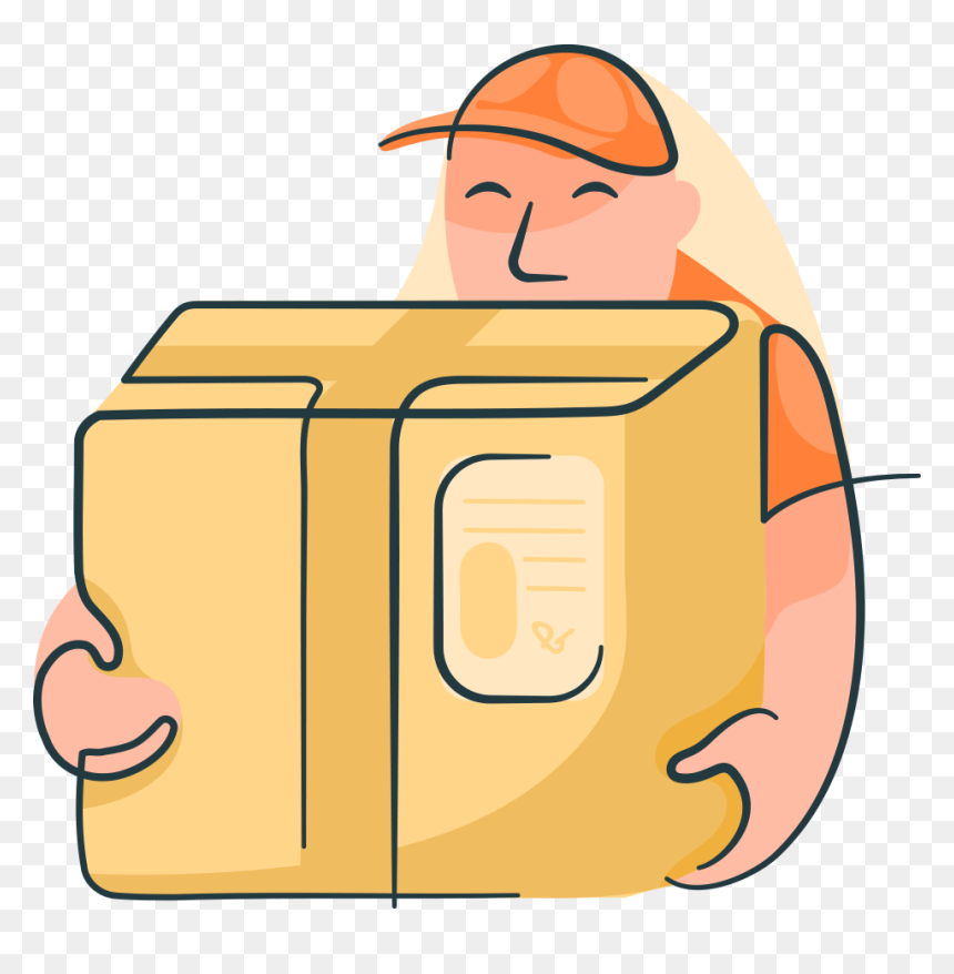 Image Description - Delivery Man Vector, HD Png Download - delivery man png
