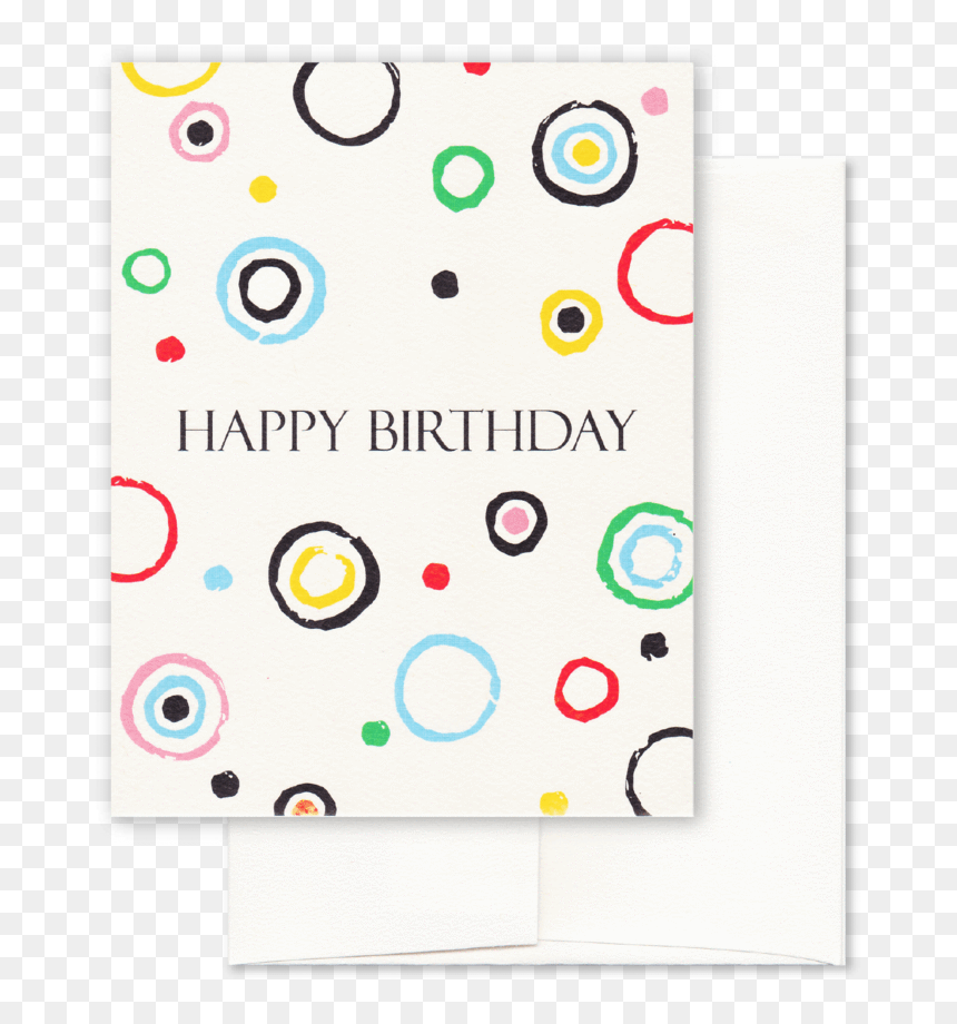 Dear Bea Circles Birthday Card - Circle, HD Png Download - handwritten circle png
