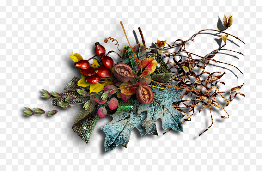 Floral Design, HD Png Download - holly branch png