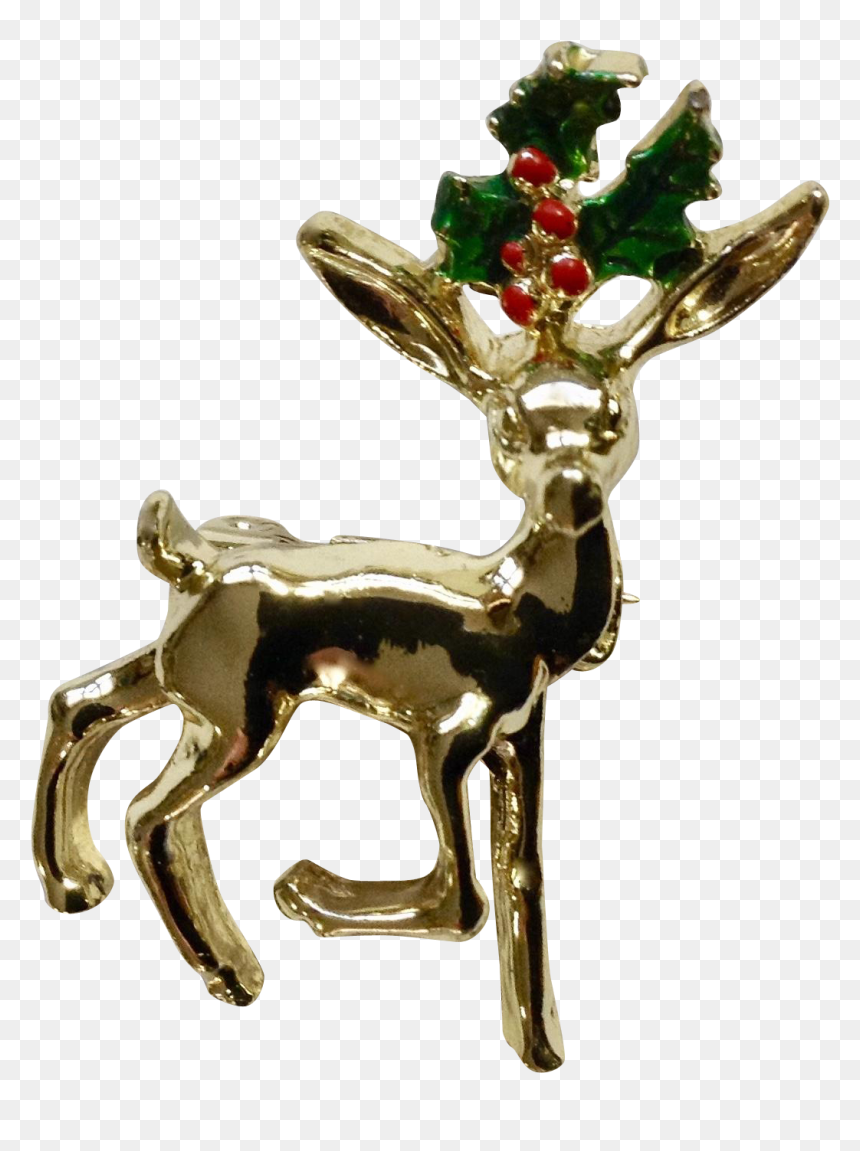 Reindeer, HD Png Download - holly branch png