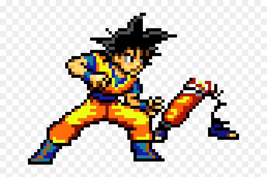 Goku Pixel Art, HD Png Download - son goku png