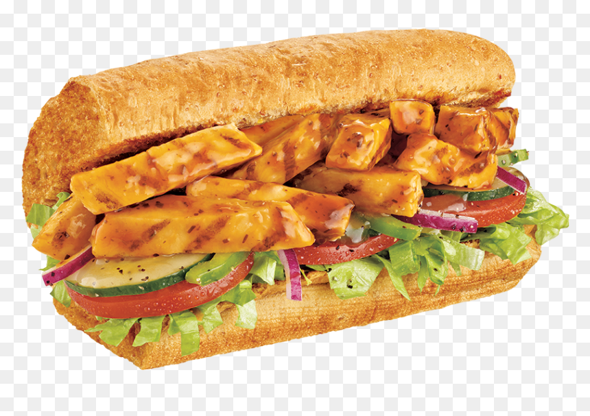 Subway Sandwich Chicken Teriyaki, HD Png Download - subway sub png