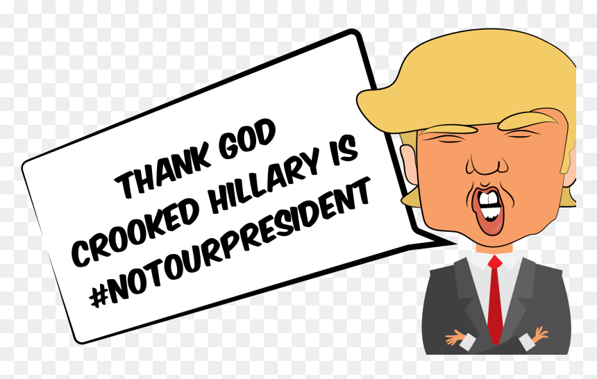 Donald Trump 4 Life - Cartoon, HD Png Download - trump cartoon png