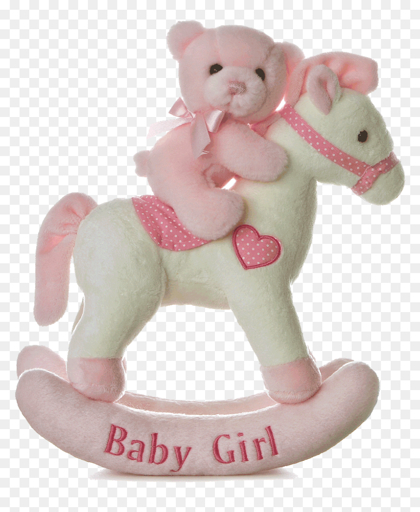 12″ Baby Girl Musical Rocking Horse - Girl Rocking Horse, HD Png Download - baby horse png