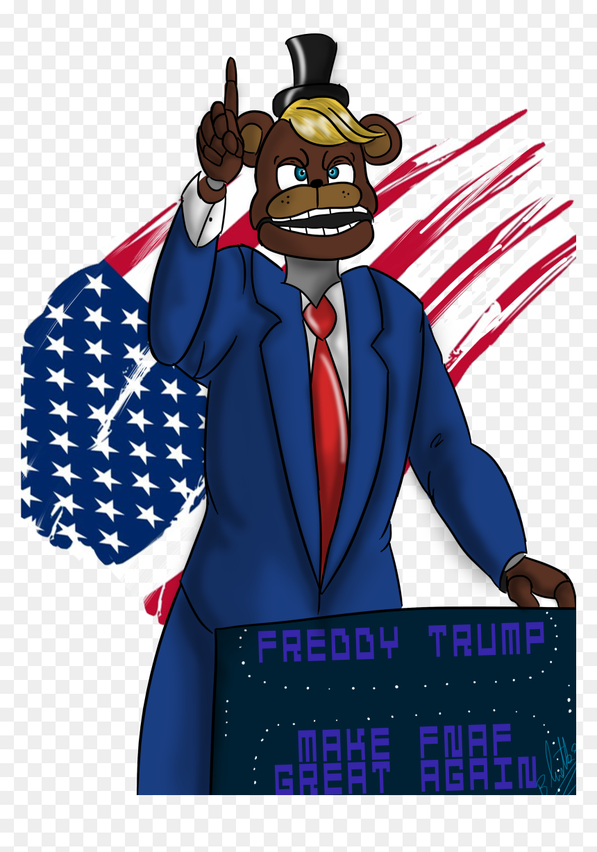 Fnaf Overwatch, HD Png Download - trump cartoon png