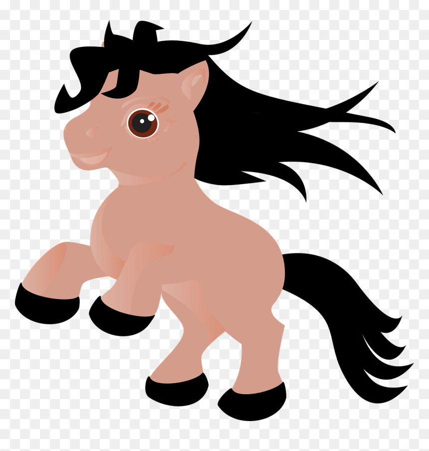 Transparent Cute Horse Clipart - Konik Grafika, HD Png Download - baby horse png