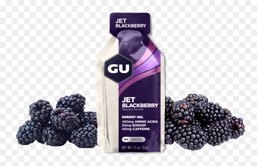 Gu Energy Gel-jet Blackberry, HD Png Download - blackberry fruit png