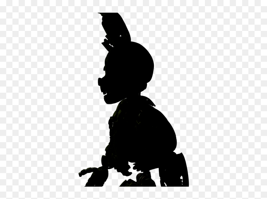 Five Nights At Freddy"s - Large Dog Sitting Silhouette, HD Png Download - five nights at freddys png