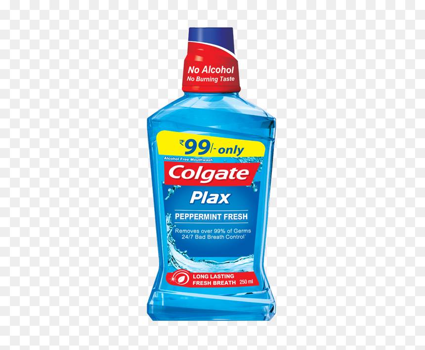 Colgate Plax Peppermint Mouthwash, HD Png Download - colgate png