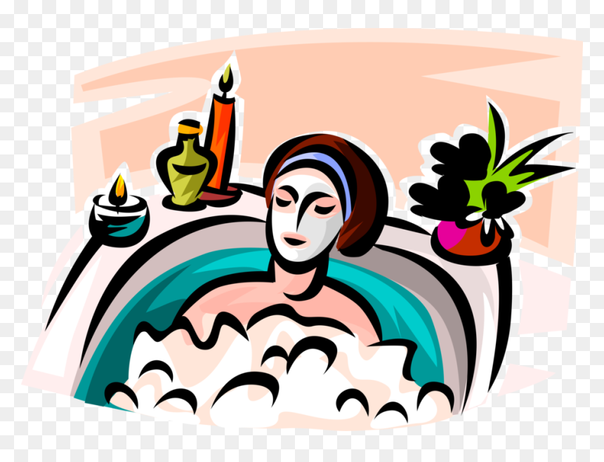 Vector Illustration Of Spa Treatment Gentle Purifying, HD Png Download - spa facial png