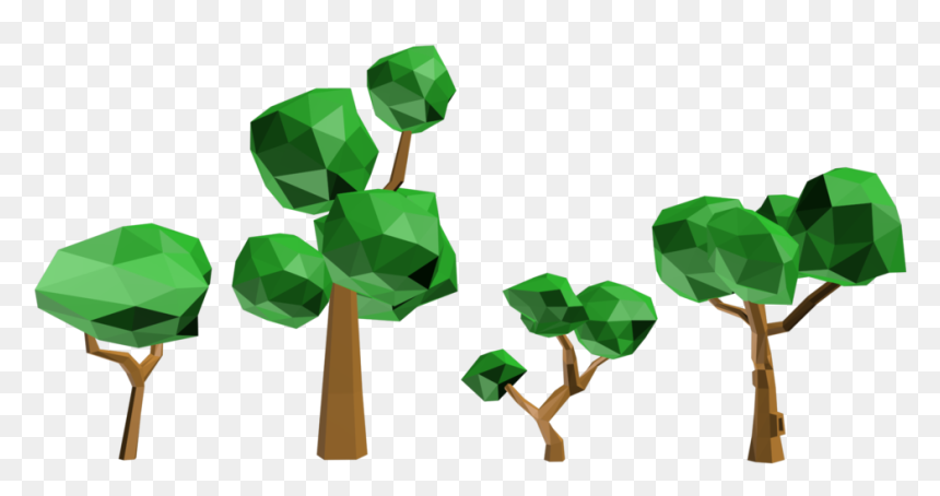 3d Tree Low Poly , Png Download - Low Poly Trees Png, Transparent Png - 3d tree png
