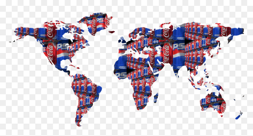 High Resolution World Map Png, Transparent Png - pepsico png