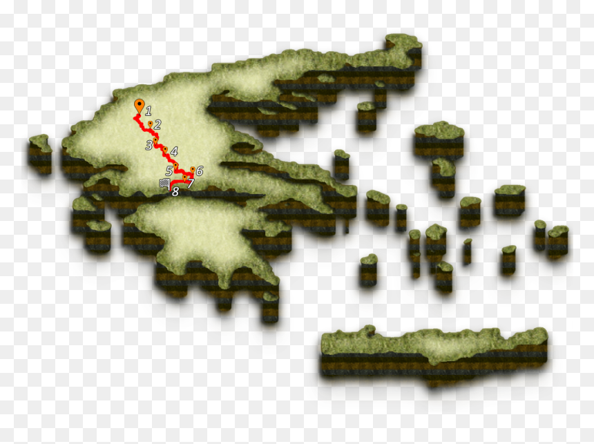 Transparent Greece Map Png - 3d Computer Graphics, Png Download - 3d tree png