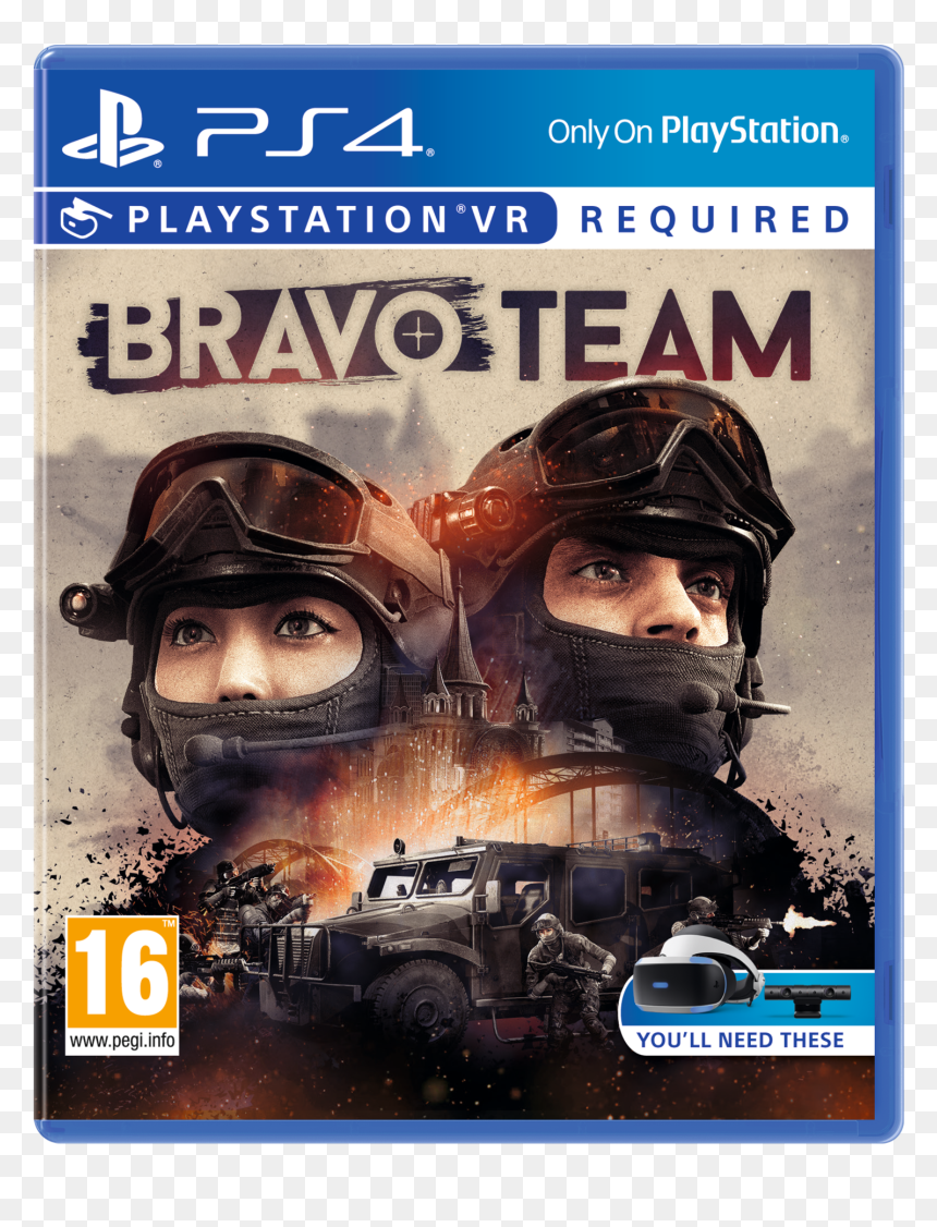For Playstation Vr - Play Station 4 Bravo Team Vr, HD Png Download - swat team png